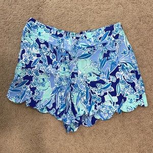 Lilly Pulitzer Blue and Green Patterned Shorts!